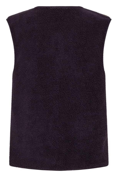 Freequent paarse dames gilet | Achteraanzicht