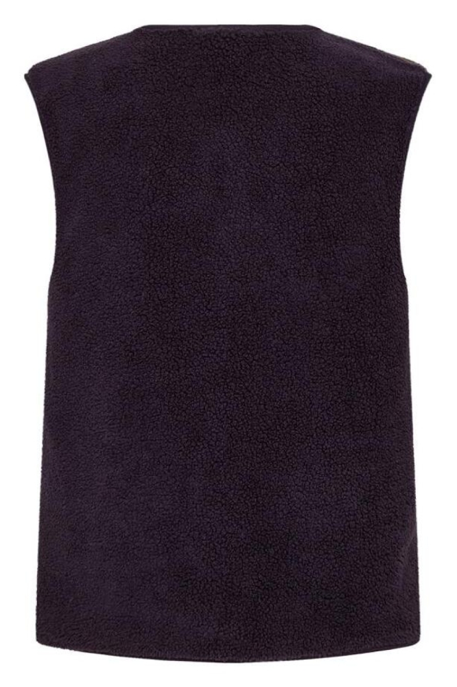 Freequent paarse dames gilet | Achteraanzicht