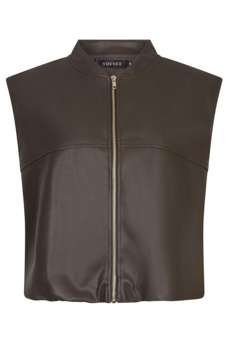 Ydence bruine dames gilet | Vooraanzicht