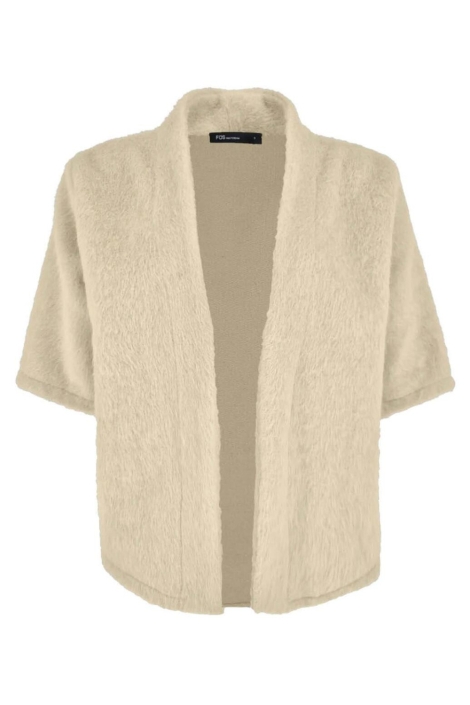 FOS Amsterdam beige dames vest | Vooraanzicht
