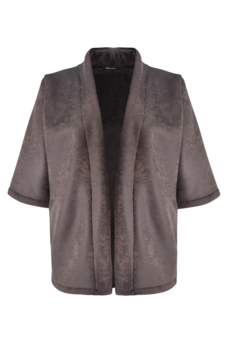 FOS Amsterdam bruine dames gilet | Vooraanzicht