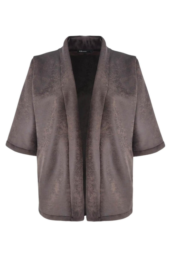 FOS Amsterdam bruine dames gilet | Vooraanzicht