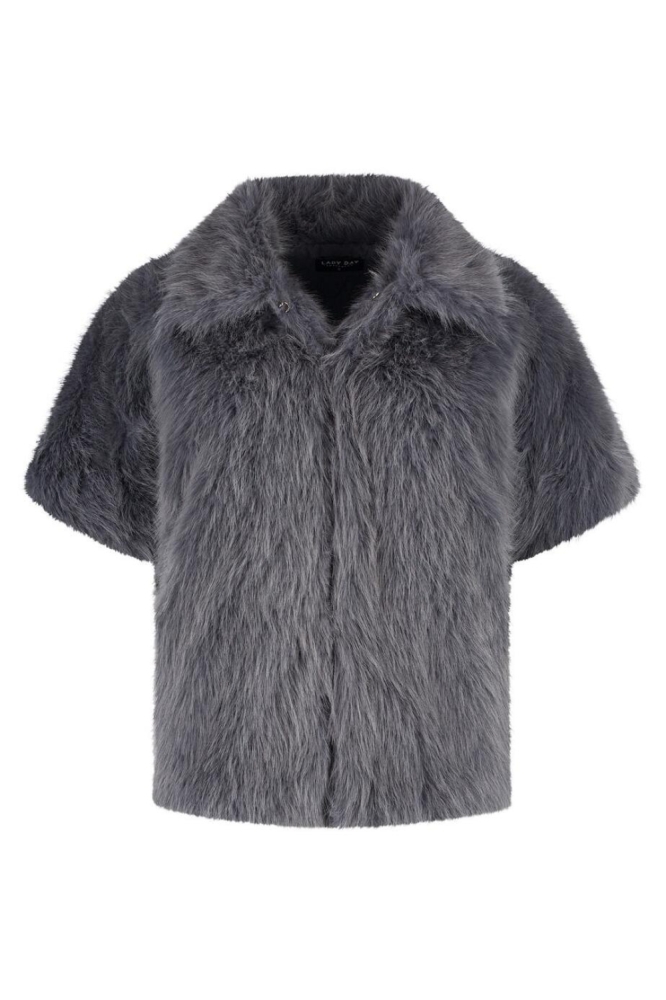 Lady Day grijze dames gilet | Vooraanzicht