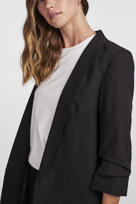 Pieces zwarte dames blazer | Close up
