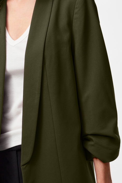 Pieces groene dames blazer | Close up
