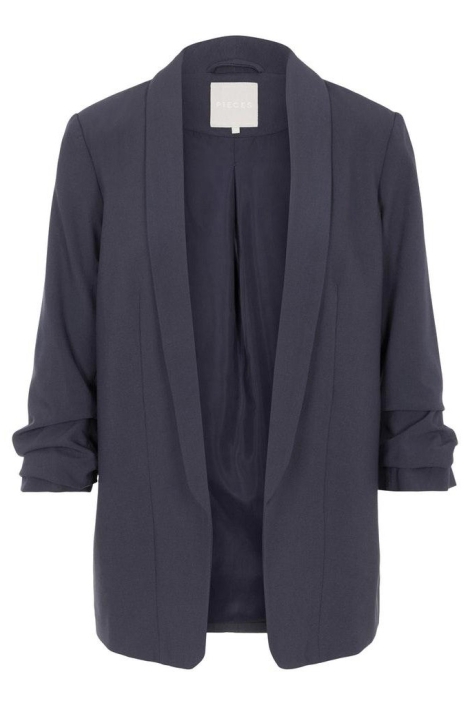 Pieces blauwe dames blazer | Vooraanzicht