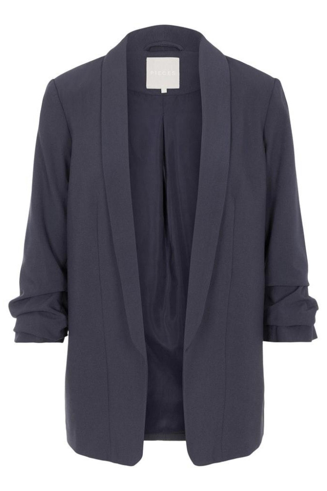 Pieces blauwe dames blazer | Vooraanzicht