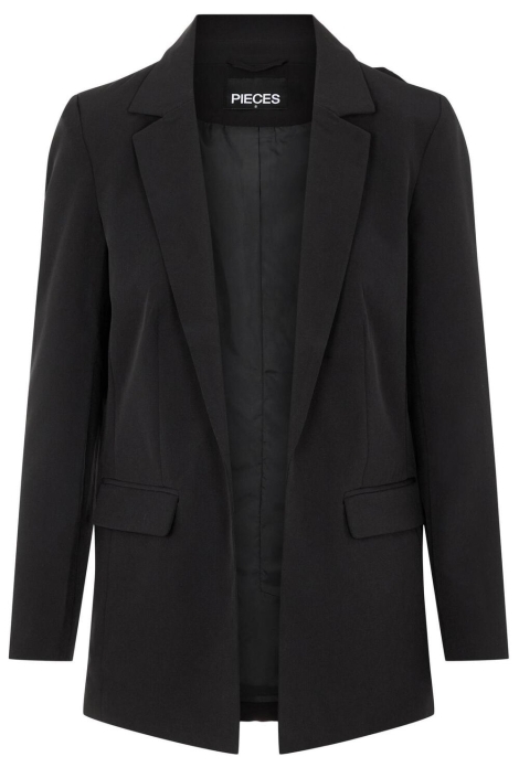 Pieces zwarte dames blazer | Vooraanzicht
