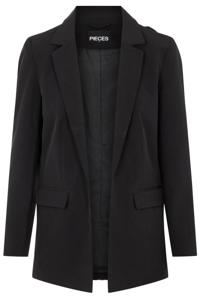 Pieces zwarte dames blazer | Vooraanzicht