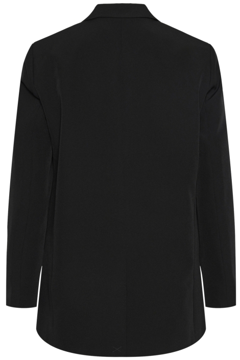 Pieces zwarte dames blazer | Model achteraanzicht