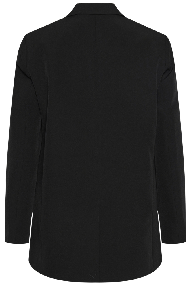 Pieces zwarte dames blazer | Model achteraanzicht