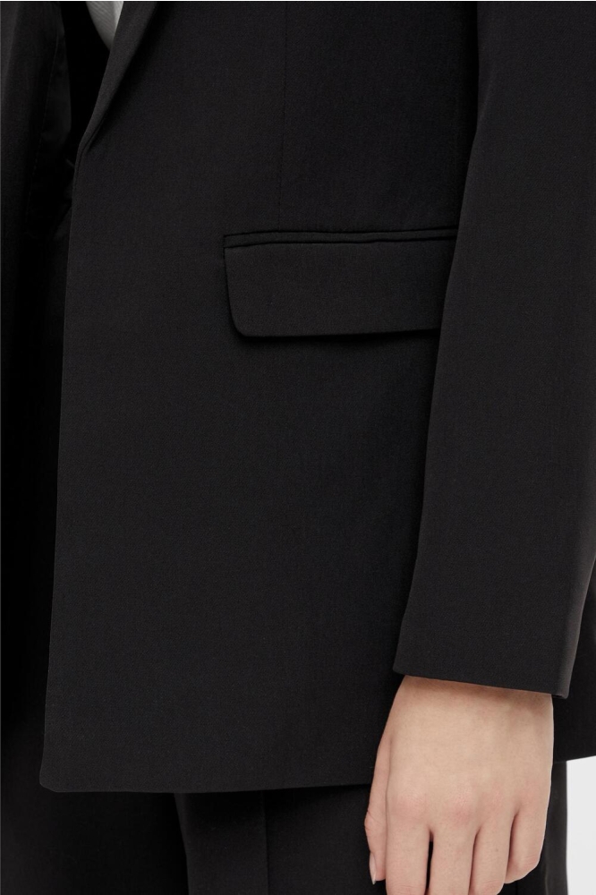 Pieces zwarte dames blazer | Close up