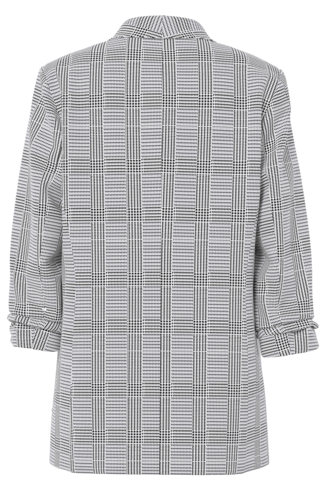 Pieces zwarte dames blazer | Model achteraanzicht