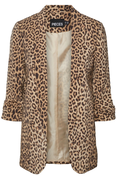 Pieces camel dames blazer | Vooraanzicht
