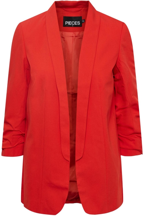 Pieces rode dames blazer | Vooraanzicht