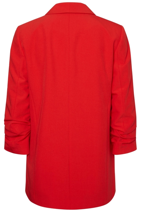 Pieces rode dames blazer | Achteraanzicht