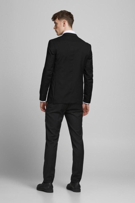 Jack & Jones zwarte heren colbert | Model achteraanzicht