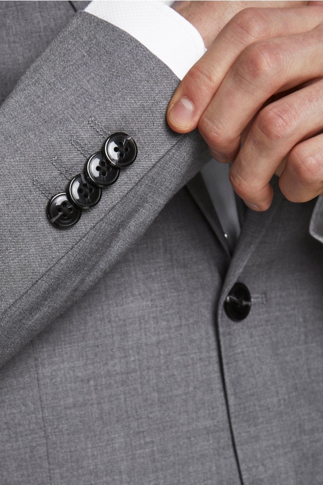 Jack & Jones grijze heren colbert | Close up