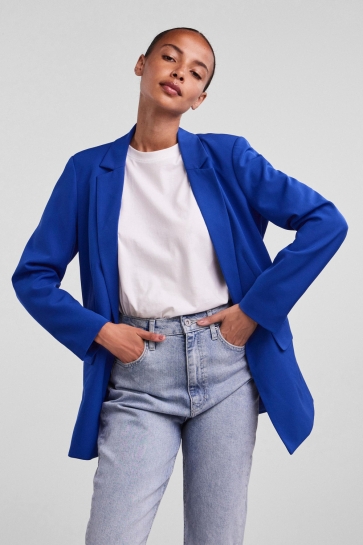 Pieces PCBOSSY LS LOOSE BLAZER NOOS 17114792 Mazarine Blue