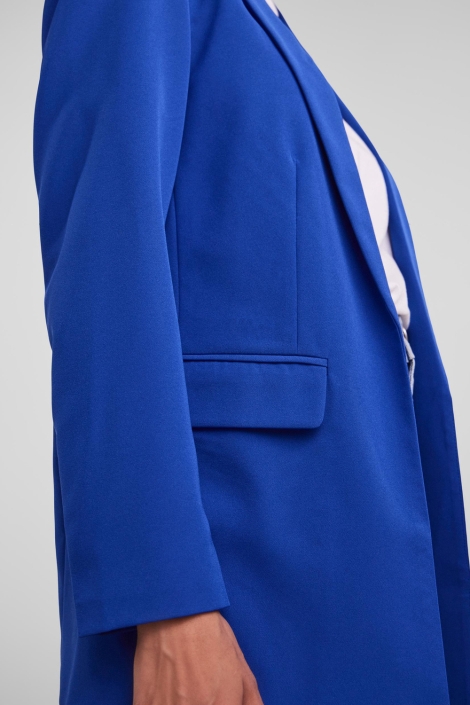 Pieces blauwe dames blazer | Close up