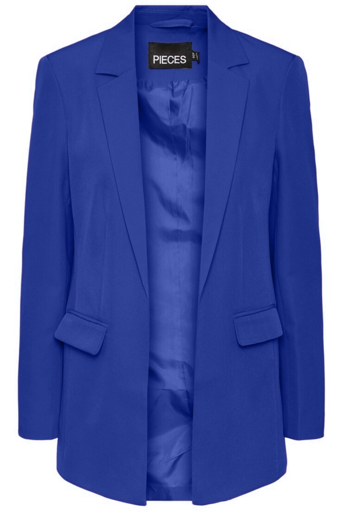 Pieces blauwe dames blazer | Vooraanzicht