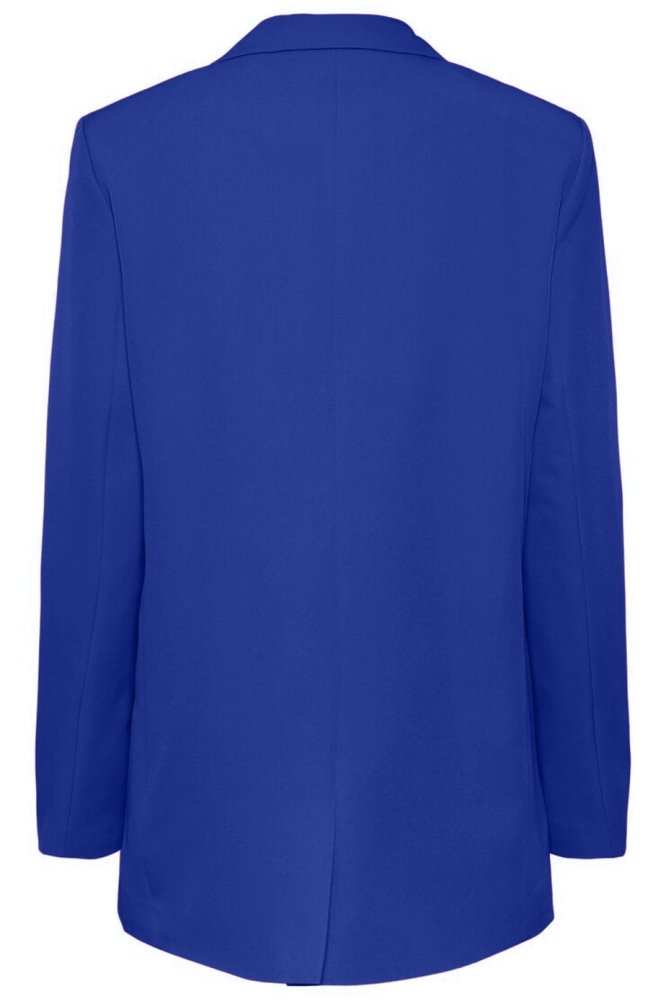 Pieces blauwe dames blazer | Achteraanzicht
