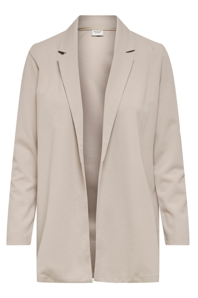 Jacqueline de Yong ecru dames blazer | Vooraanzicht