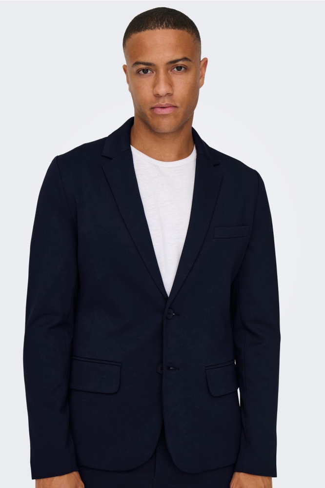 Only & Sons blauwe heren colbert | Close up