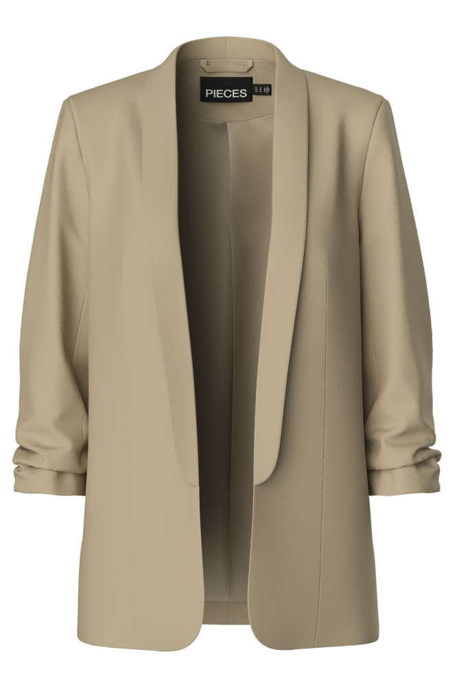 Pieces beige dames blazer | Vooraanzicht