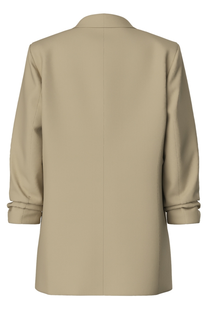 Pieces beige dames blazer | Achteraanzicht
