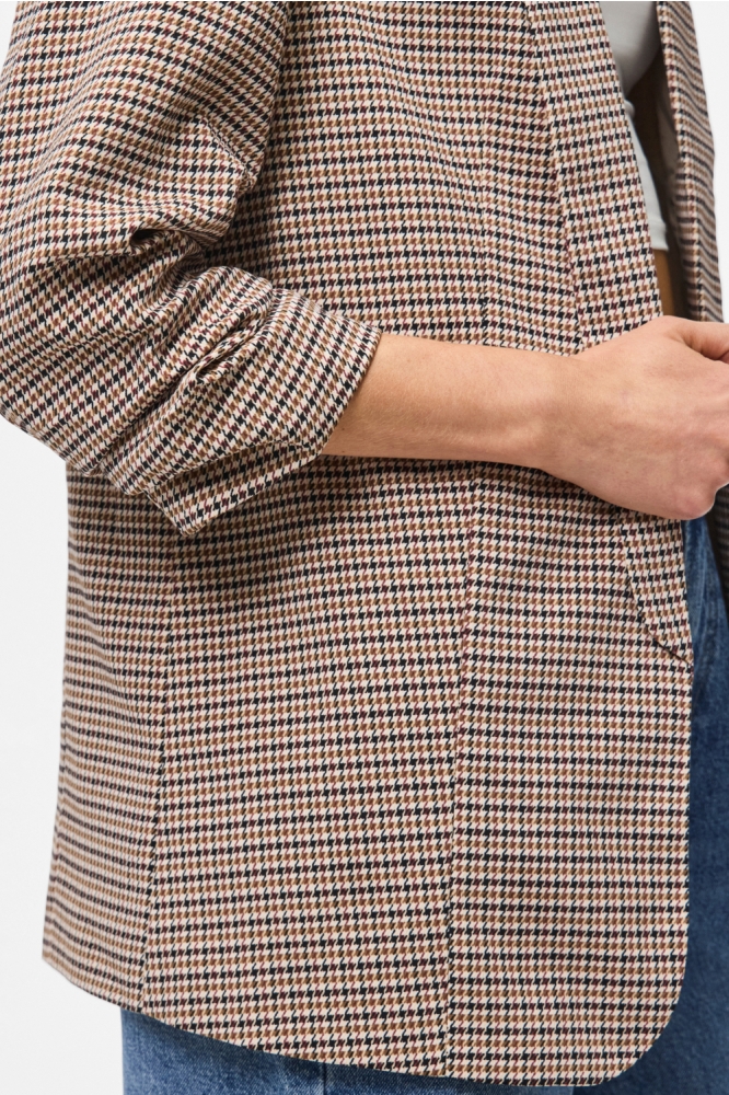 Pieces beige dames blazer | Close up