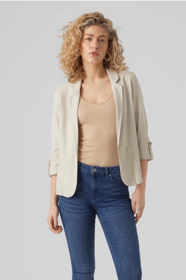 Vero Moda vmjesmilo 3/4 loose blazer wvn ga n Ecru