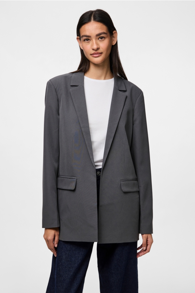 Pieces grijze dames blazer | Model