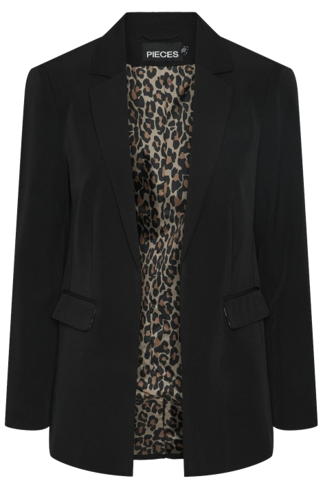 Pieces zwarte dames blazer | Vooraanzicht