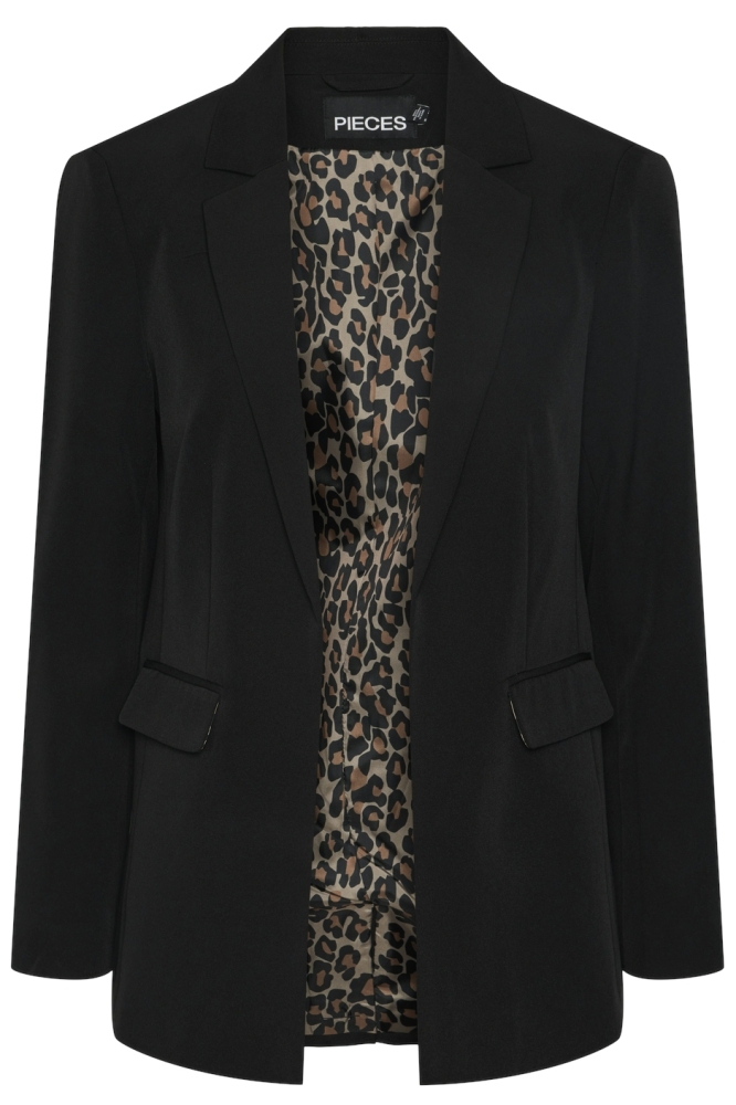 Pieces zwarte dames blazer | Vooraanzicht