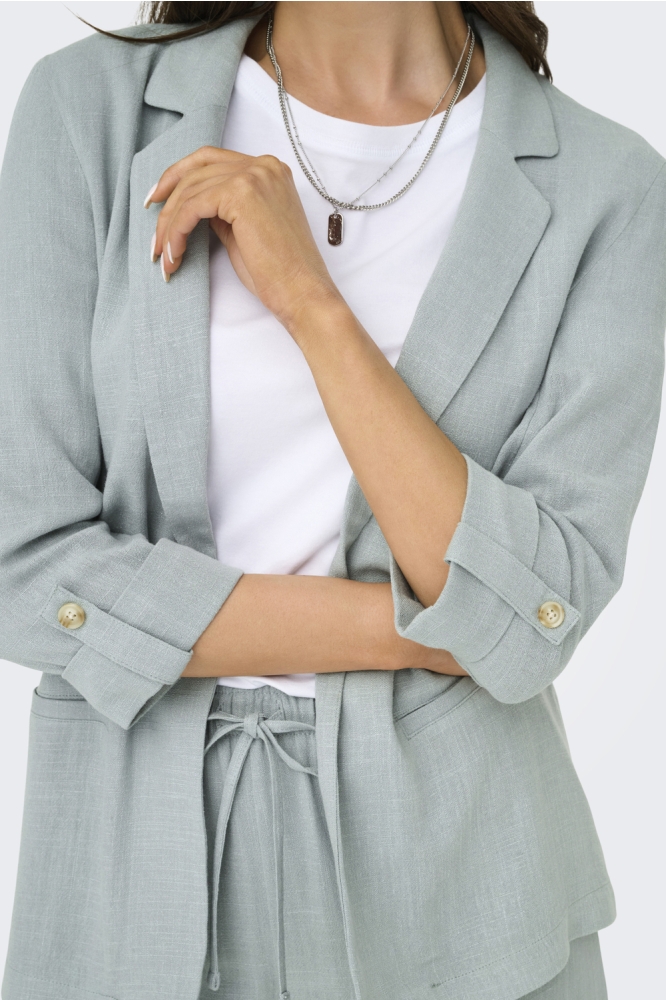 Only groene dames blazer | Close up