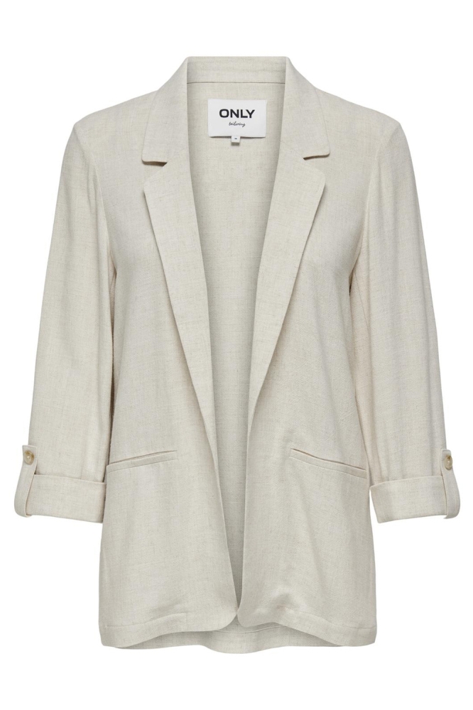 Only ecru dames blazer | Vooraanzicht