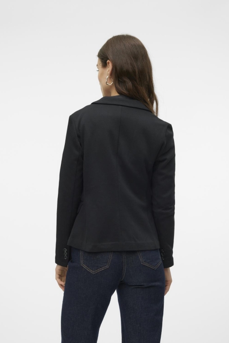 Vero Moda zwarte dames blazer | Model achteraanzicht