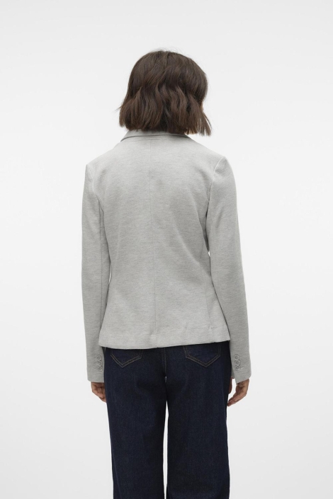 Vero Moda grijze dames blazer | Model achteraanzicht