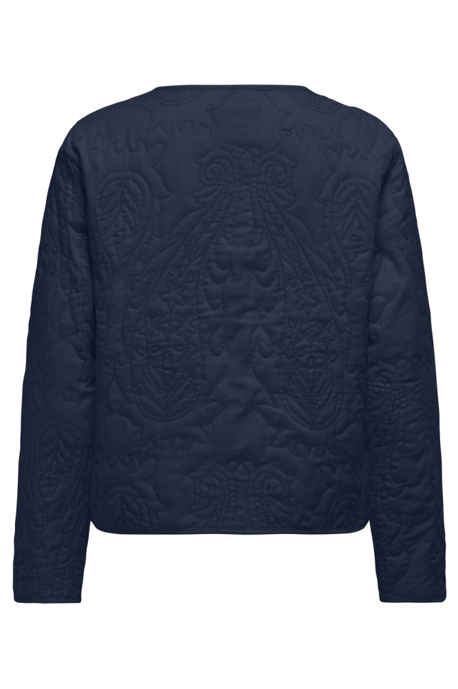 Jacqueline de Yong blauwe dames jas | Achteraanzicht