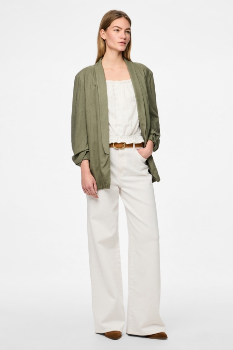 Pieces groene dames blazer | Model