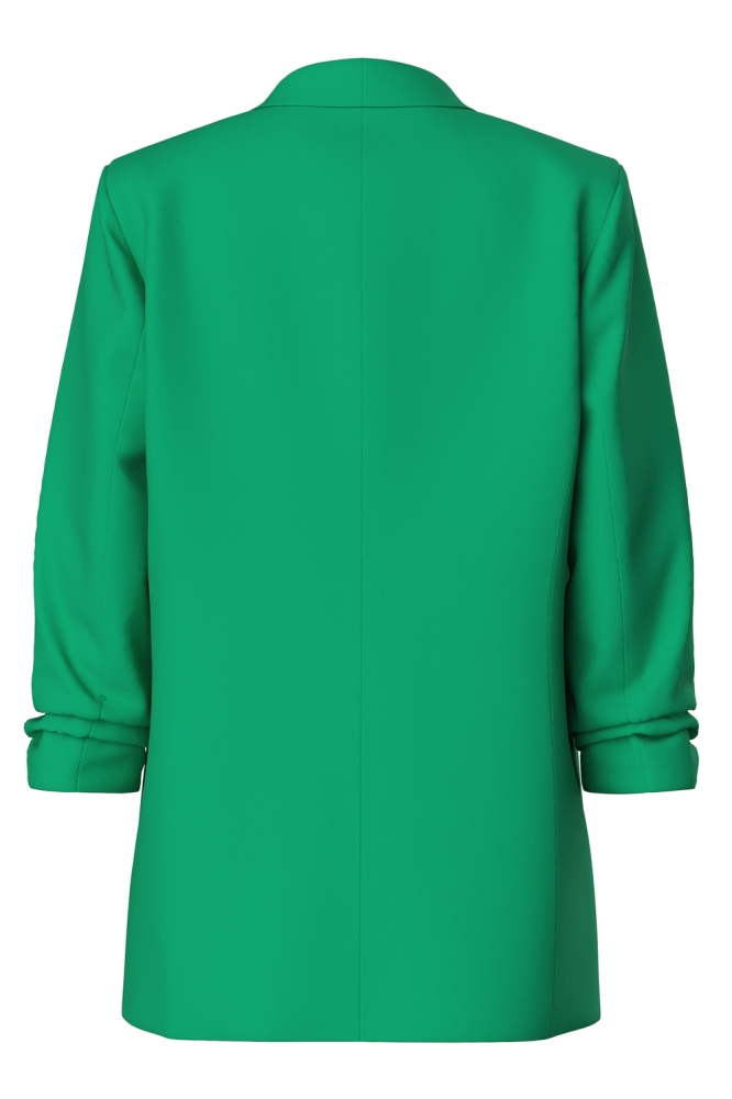 Pieces groene dames blazer | Achteraanzicht