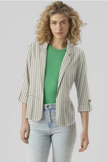 Vero Moda vmjesmilo 3/4 loose blazer wvn ga n Beige