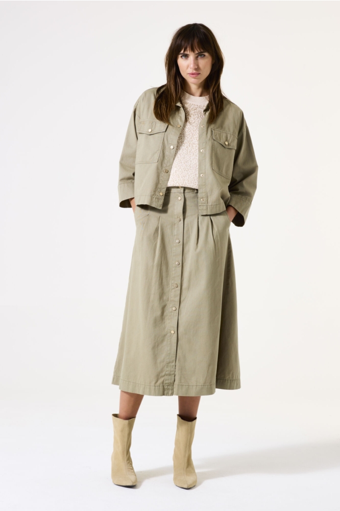 Garcia groene dames jas | Model