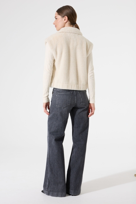 Garcia beige dames gilet | Model