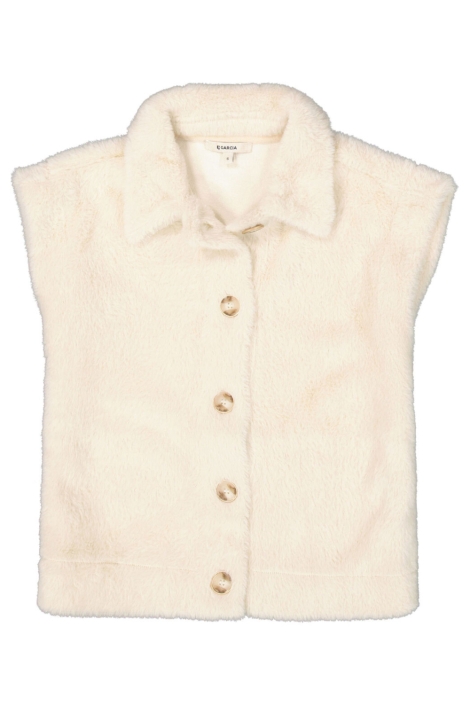 Garcia beige dames gilet | Vooraanzicht