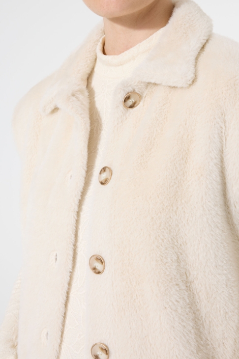 Garcia beige dames gilet | Close up