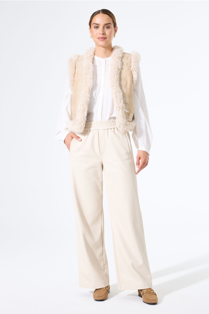 Garcia beige dames gilet | Model