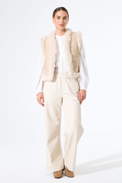 Garcia beige dames gilet | Model