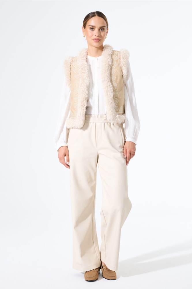 Garcia beige dames gilet | Model